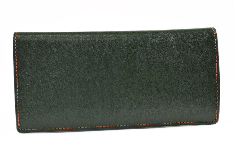 【未使用品】ヴィヴィアンウエストウッド カラーブロック かぶせ長財布 グリーン 未使用品】ヴィヴィアンウエストウッド カラーブロック かぶせ長