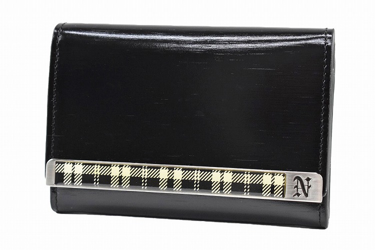 NEWYORKER ニューヨーカー 名刺入れ メンズ ブランド 黒 50代 40