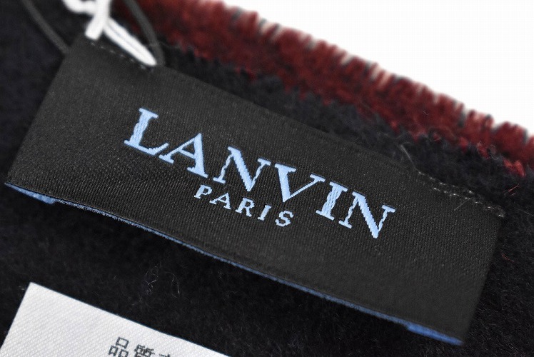 ランバン パリス マフラー メンズ ブランド LANVIN PARIS カシミヤ 100