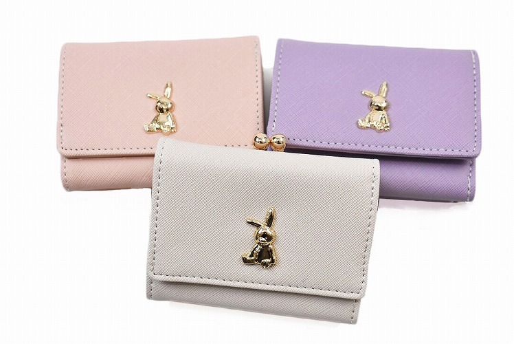 ★ひまわり★　長財布、ミニミニ財布　リバティアーカイブギンガムパープル 15-q4957_1.jpg