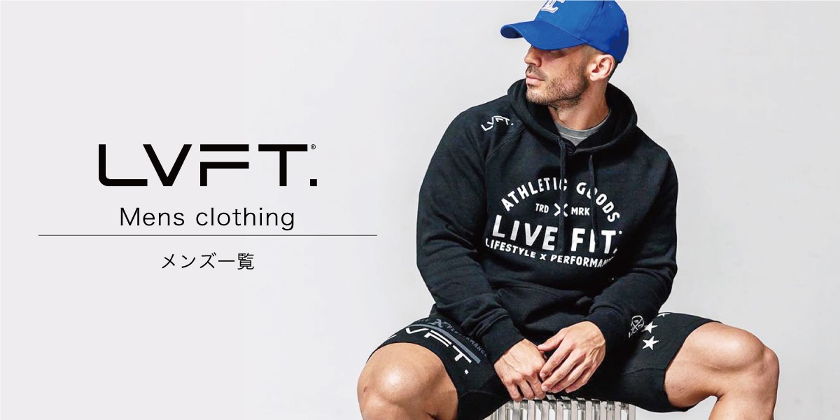 リブフィット LIVE FIT TRAINER HOODIE パーカー 半袖 メンズ 筋トレ