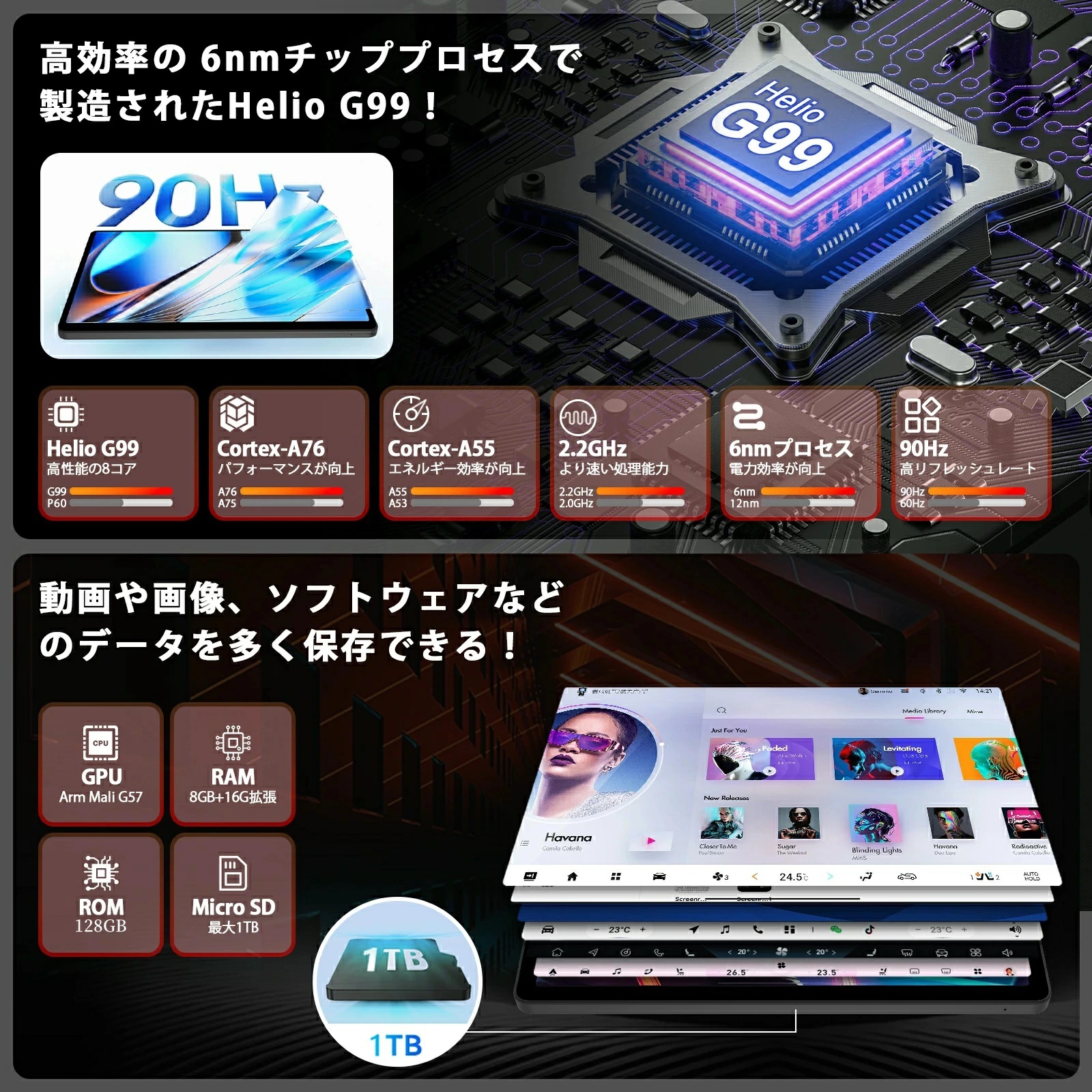 ✨美品✨最新版11インチタブレット✨ AvidPad♡A90S-AI 付属品完備 android 15 Avidpad A90S AI版 Helio G99 タブレット 90Hz タブレット