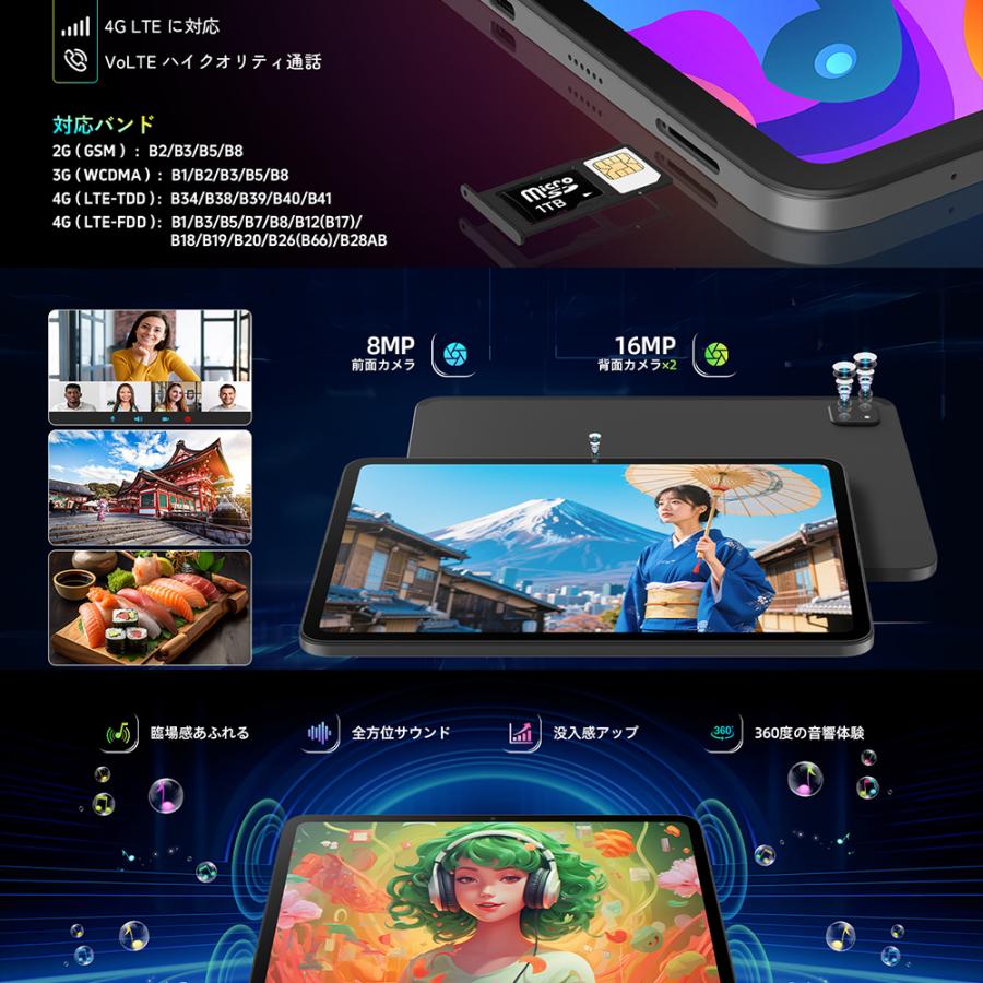 【G99 タブレット Android15】Rebecco M50 11.4インチ Android 15 Rebecco M50 11.4インチ タブレット 2.4K Helio G99