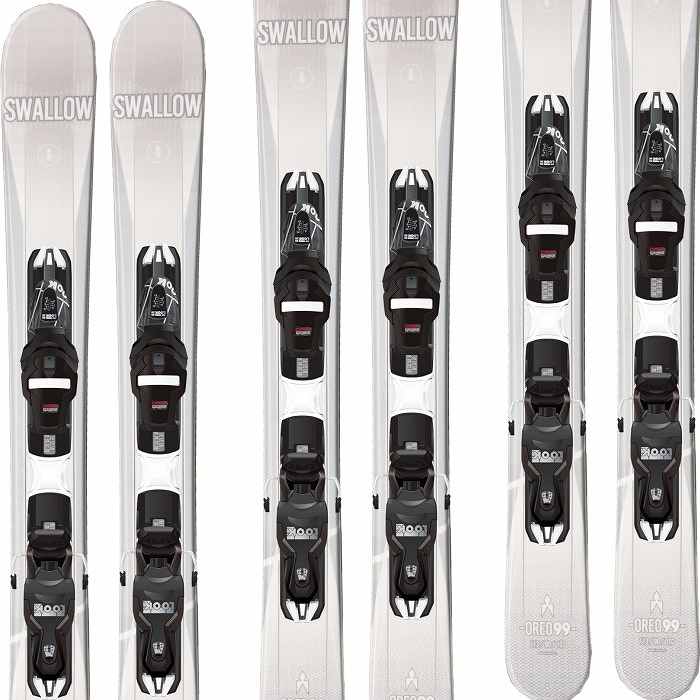 SWALLOW スワロースキー板 ＜2024＞板新品、ビンディング新品 スワロー 旧モデル スキー板 2024 SWALLOW OREO 99/WH + XPRESS 10 GW
