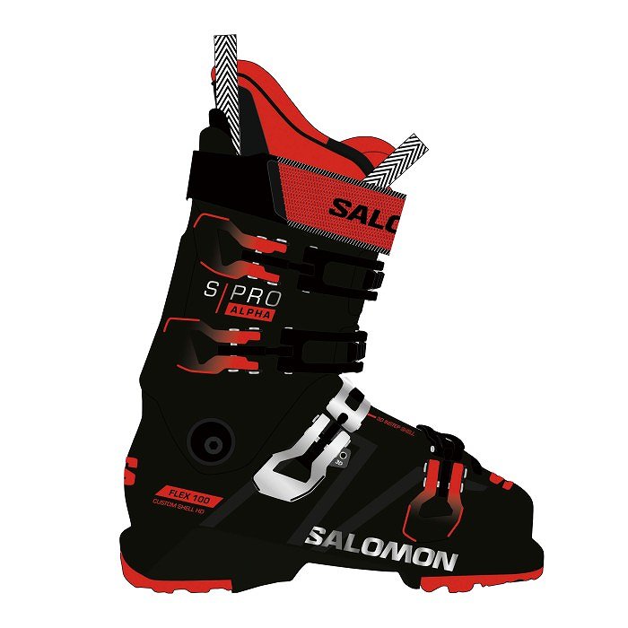 サロモン スキーブーツ 2024 SALOMON S/PRO ALPHA 100 GW BK/RD