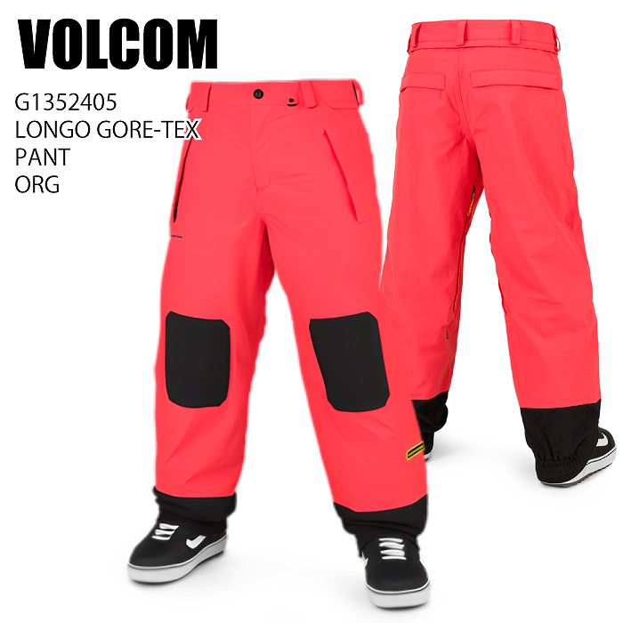VOLCOM ボルコム G1352405 LONGO GORE-TEX PANT ORG 23-24 ボードウェア メンズ パンツ ゴアテックス スノーボード VOLCOM ボルコム G1352405 LONGO GORE-TEX PANT ORG 23-24