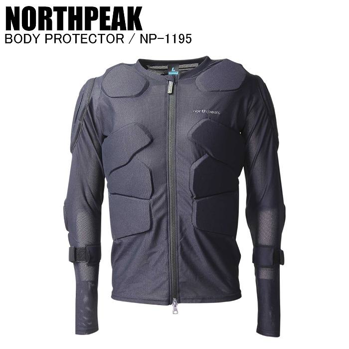 north peak(ノースピーク) ボディプロテクター　上下セット　Mサイズ NORTHPEAK ノースピーク NP-1195 UNISEX BODY PROTECTOR BK