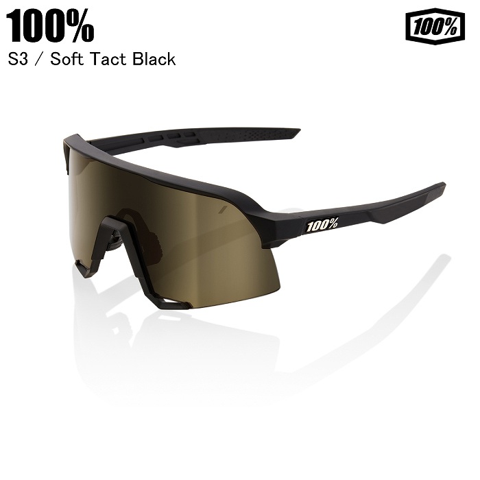 ワンハンドレッド　100% S3 Soft Tact Black 100% ワンハンドレッド S3 エススリー Soft Tact Black Soft Gold