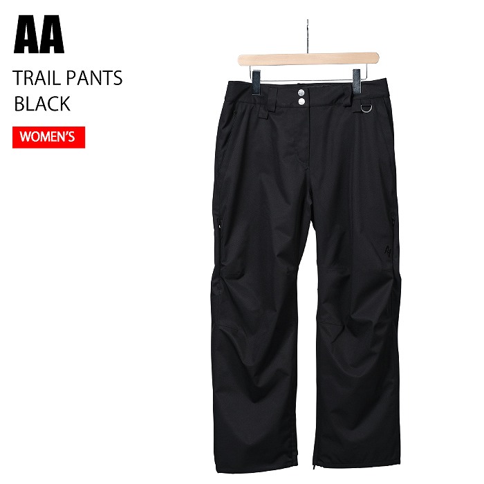AA ダブルエー (W) TRAIL PANTS BLACK 24-25 ウエア レディース パンツ