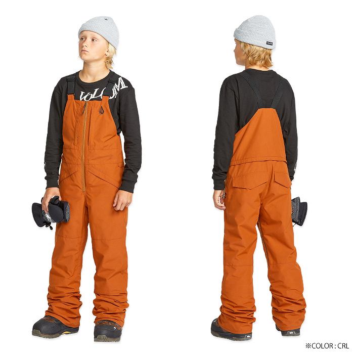 ボルコム　キッズ　ビブパンツ　Sサイズ　130センチ VOLCOM ボルコム BARKLEY INS BIB CNB 24-25 ウエア キッズ ジュニア