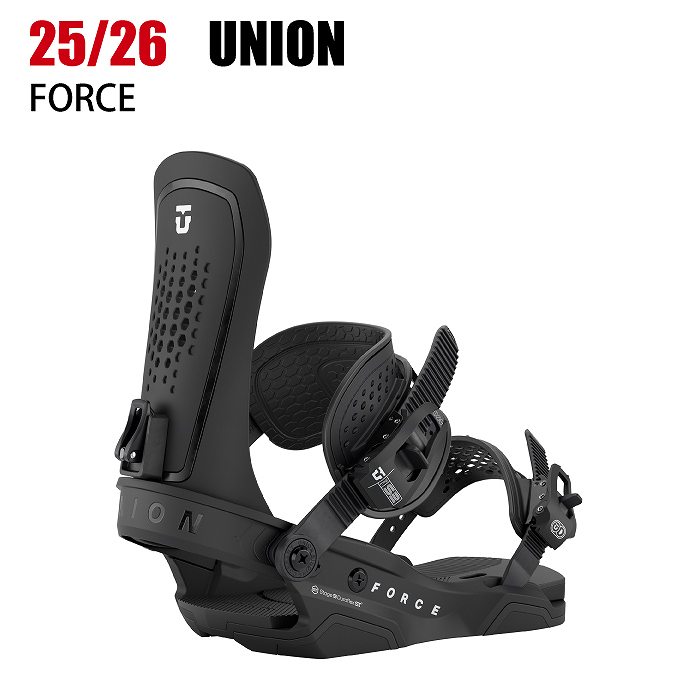 UNION forceブラック スノーボードビンディング　サイズM 早期予約] 25-26 UNION ビンディング FORCE CLASSIC ユニオン
