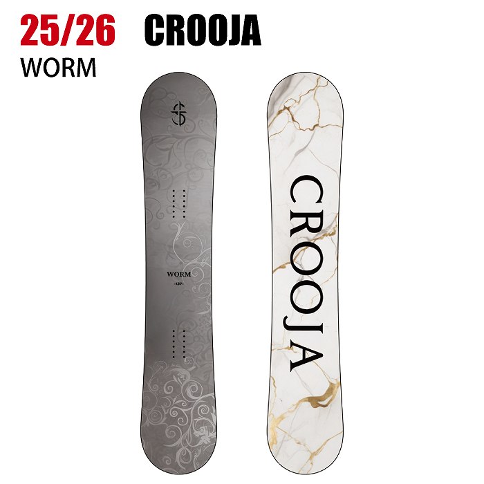 スノーボード CROOJA WORM 152cm 24-25 CROOJA クロージャ スノーボード 板 ユニセックス グラトリ WORM