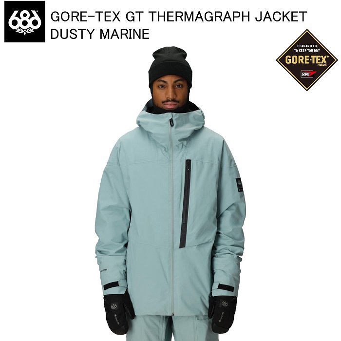 686 M5WN159 GORE-TEX GT THERMAGRAPH JACKET DUSTY MARINE スノーボードウェア ジャケット ロクハチロク ゴアテックス 25-26 686 M5WN159 GORE-TEX GT THERMAGRAPH JACKET DUSTY MARINE