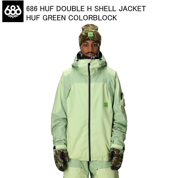 686 シックスエイトシックス M5WN160 HUF DOUBLE H SHELL JACKET