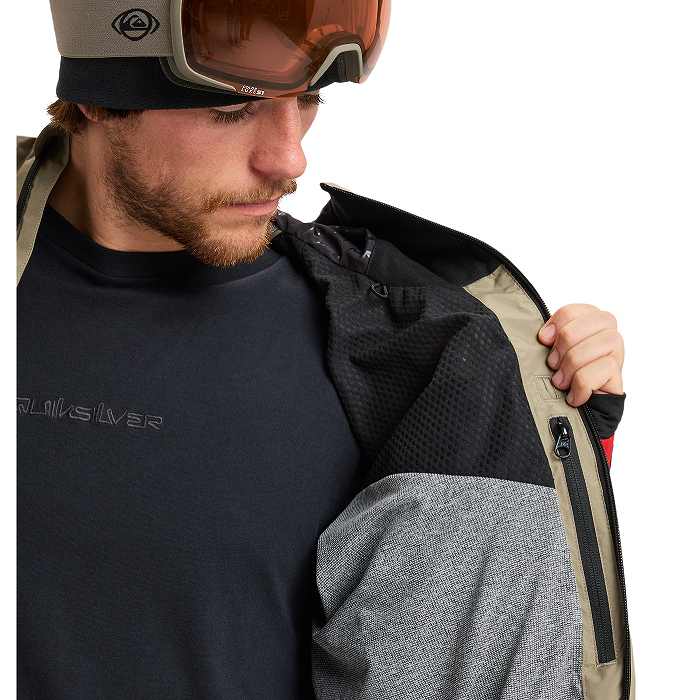 スノーボードウェア クイックシルバー　ゴアテックス　L QUIKSILVER/クイックシルバー メンズ GORE-TEX スノージャケット