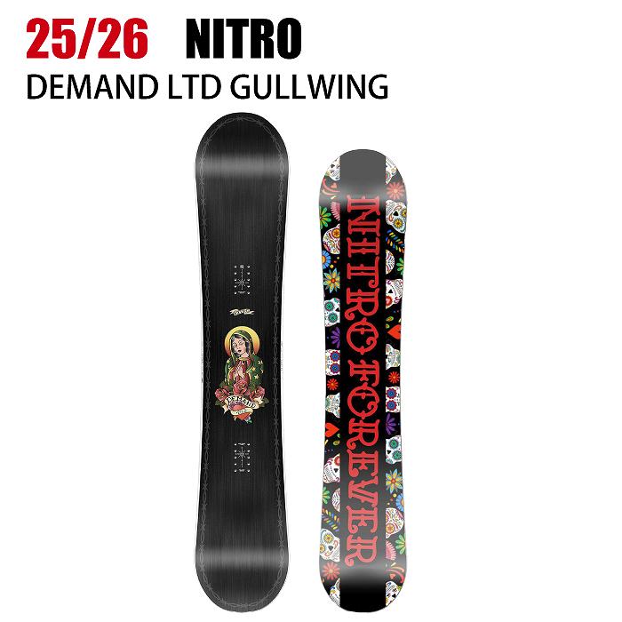 2026 NITRO ナイトロ DEMAND LTD GULLWING デマンド 25-26 ボード板 2026 NITRO ナイトロ DEMAND LTD GULLWING デマンド 25-26 ボード板