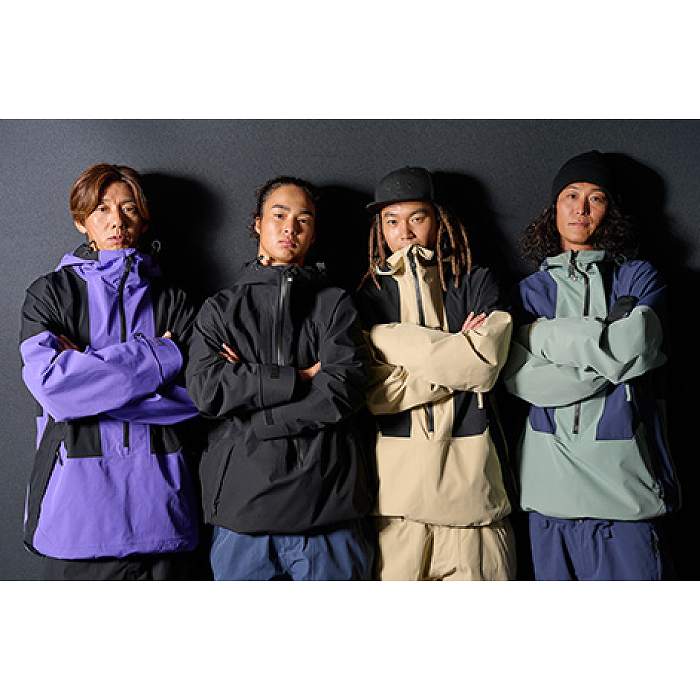 SESSIONS（セッションズ） SSFW250013 CHAOS PULLOVER JACKET BLACK