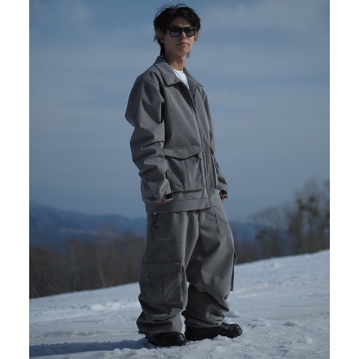 VESP ベスプ VPMP1059C Corduroy Wide Jogger Cargo Pants GR スノーボード ウェア パンツ VESPウェア 25-26モデル VESP ベスプ VPMP1059C Corduroy Wide Jogger Cargo Pants GR