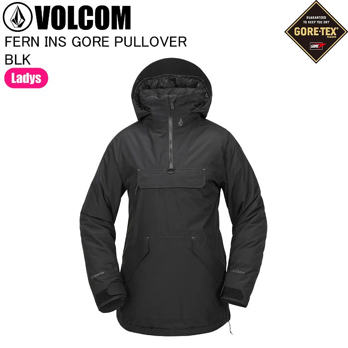 VOLCOM ボルコム H0452503 FERN INS GORE PULLOVER BLK スノーボード