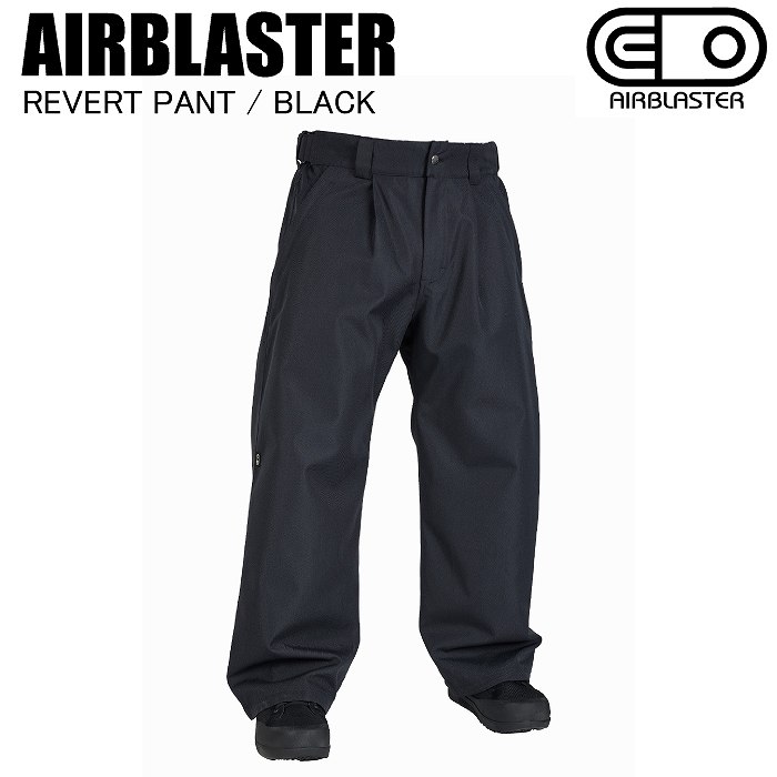 AIRBLASTER エアブラスター AB26MPNT_1054 REVERT PANT BLACK スノーボードウェア パンツ エアブラ 25-26モデル スノボ AIRBLASTER エアブラスター AB26MPNT_1054 REVERT PANT BLACK