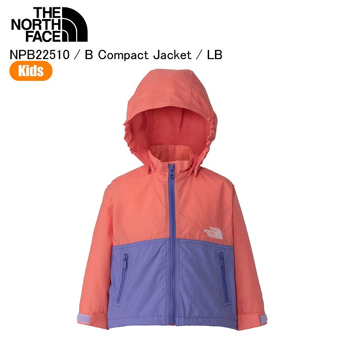 ザ・ノース・フェイス(THE NORTH FACE)ジュニア コンパクトジャケット NPB22510 LB(Jr) THE NORTH FACE（ザ ノースフェイス） ノースフェイス NPB22510 B