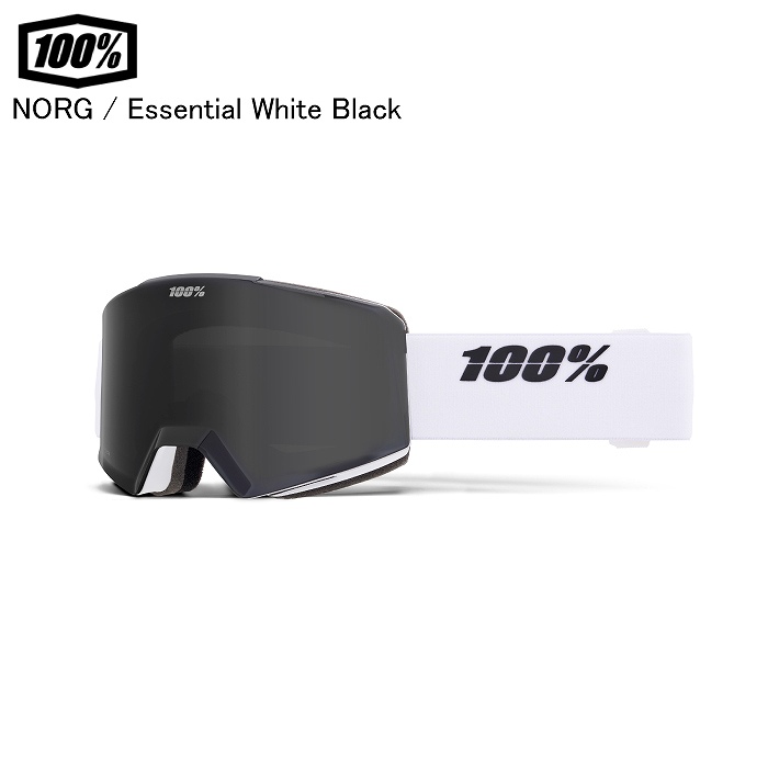 m*m様 送料無料 限定品 100％ ゴーグル 6個セット スキー スノボ MT 100% ワンハンドレッド NORG ノルグ ESSENTIAL WHITE/BLACK 51000
