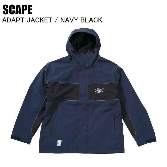 SCAPE エスケープ ADAPT JACKET アダプトジャケット NAVY/BLACK スノーボードウェア ジャケット SCAPEウェア 25-26モデル SCAPE エスケープ ADAPT JACKET アダプトジャケット NAVY/BLACK