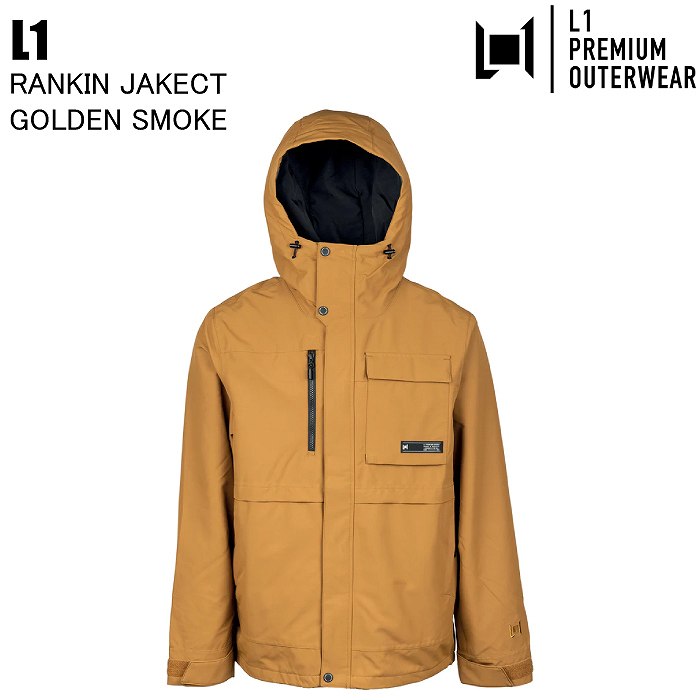 L1 エルワン RANKIN JACKET GOLDEN SMOKE スノーボードウェア ジャケット L1ウェア スノボ ウェア 25-26モデル L1 エルワン RANKIN JACKET GOLDEN SMOKE スノーボードウェア