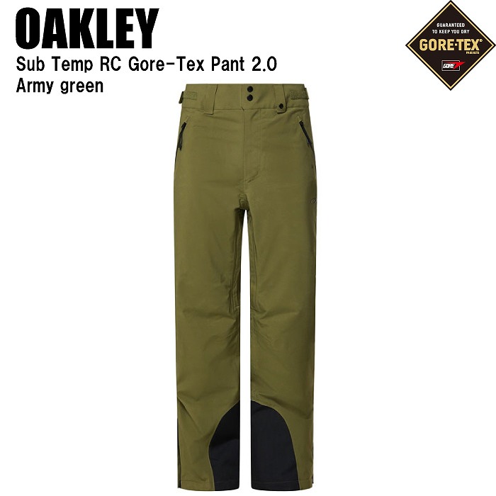 OAKLEY オークリー FOA406101 SUB TEMP RC GORE-TEX PANT 2.0 ARMY