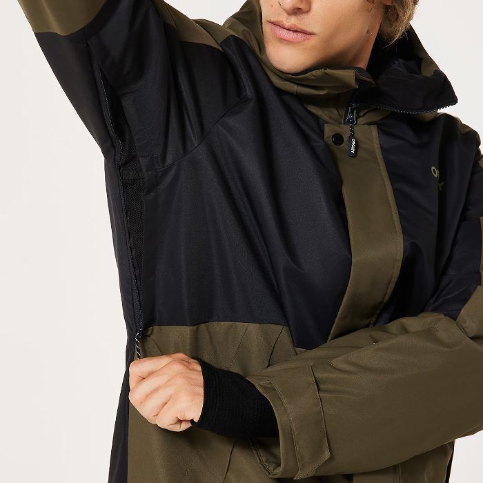 OAKLEY（オークリー） FOA406098 RANGE RC JACKET 2.0 ARMY GREEN