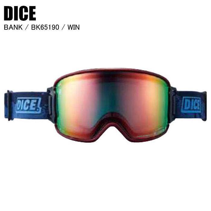 DICE ダイス BANK バンク WIN BK65190 スキー スノーボード ゴーグル