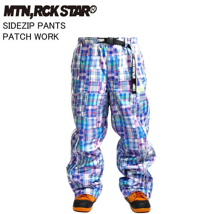 MTN.ROCK STAR マウンテンロックスター SIDEZIP PANTS PATCH WORK