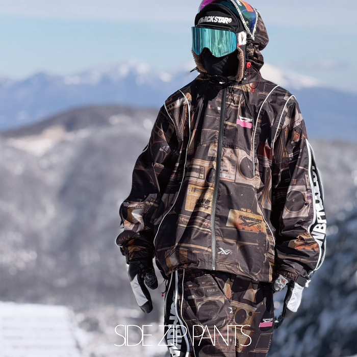 MTN.ROCK STAR マウンテンロックスター SIDEZIP PANTS WALL PAINT