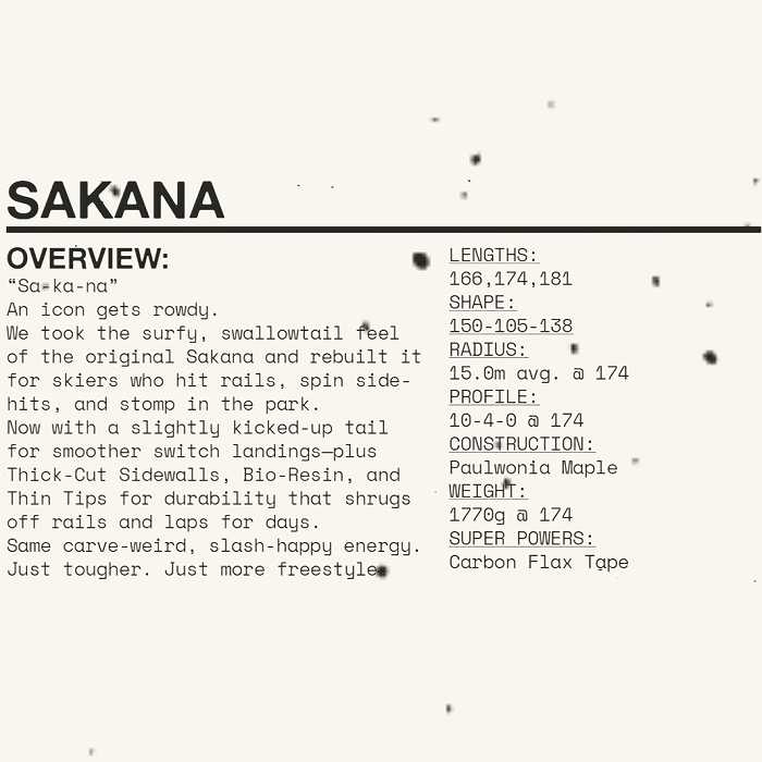 特典付][スキー2点セット]ライン スキー板 2027 LINE SAKANA + MARKER