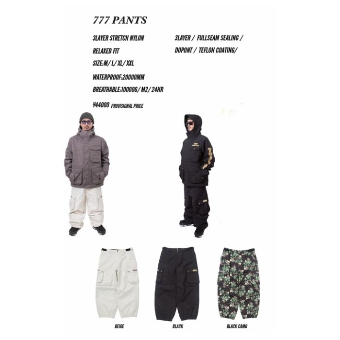 NOMADIK（ノマディック） 777 PANTS スリーセブンパンツ BLACK