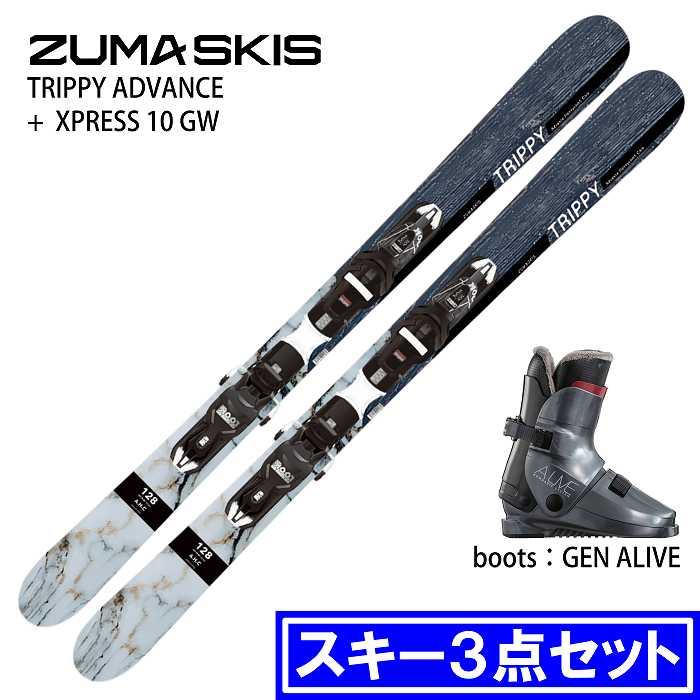 スワロー [スキー3点セット]ツマ スキー板 2027 ZUMA TRIPPY ADVANCE +