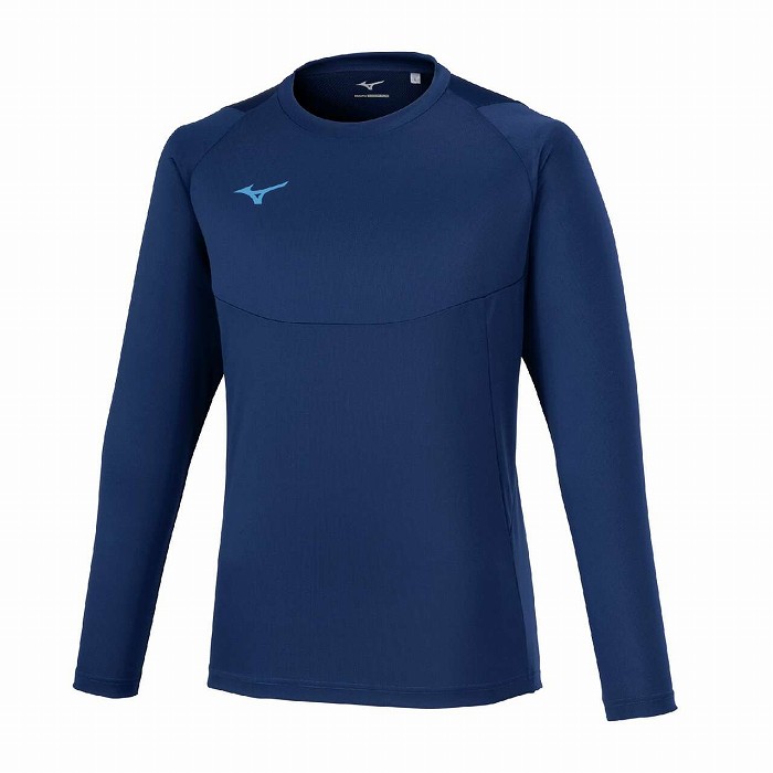 MIZUNO（ミズノ） ロングスリーブフィールドシャツ(ネイビー