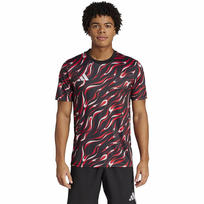 adidas ADIDAS アディダス プラクティスグラフィックシャツ