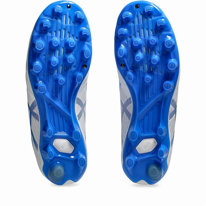 ASICS（アシックス） DS LIGHT JR GS(ホワイト×エレクトリックブルー