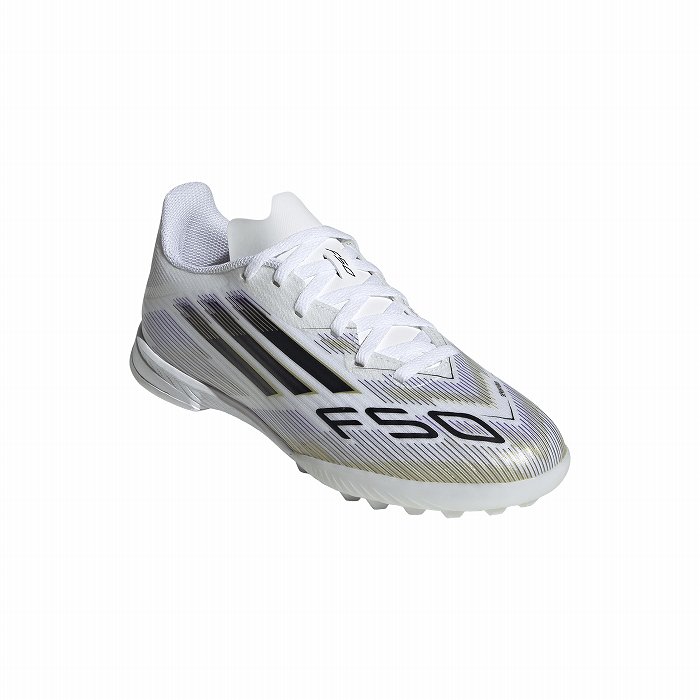 adidas（アディダス） F50 LEAGUE TF J(ホワイト×ブラック×ゴールド