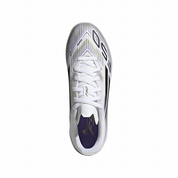 adidas（アディダス） F50 LEAGUE TF J(ホワイト×ブラック×ゴールド