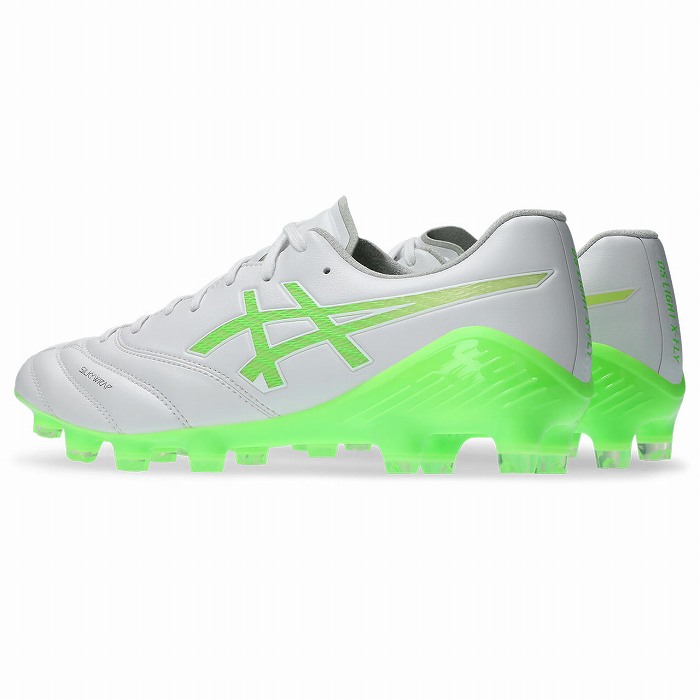 ASICS サッカーシューズ ホワイト/グリーン　26センチ ASICS（アシックス） DS LIGHT X-FLY 6(ホワイト×グリーンゲッコー
