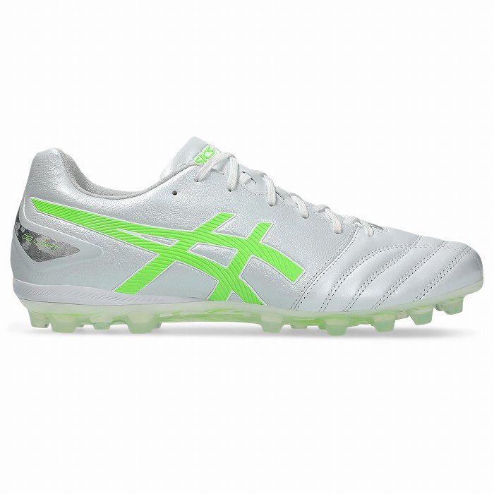 ASICS DS LIGHT サッカーシューズ ホワイト/グリーン ASICS（アシックス） DS LIGHT PRO AG(ホワイト×グリーンゲッコー
