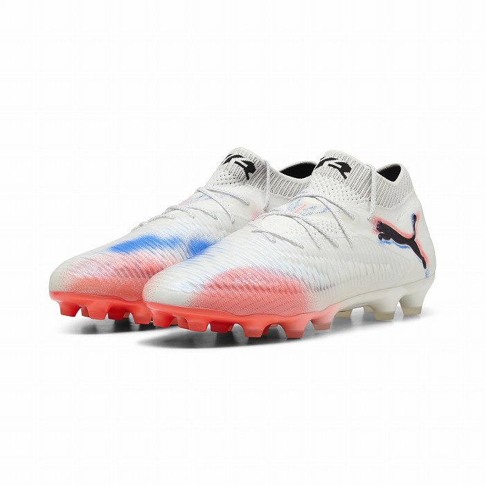 PUMA サッカースパイク フューチャー グレー オレンジ 75095-1.jpg
