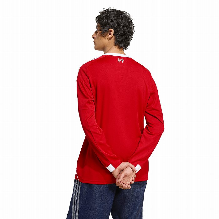adidas サッカーシャツ　ゲームシャツ　リバプール　ホームユニフォーム　M adidas ADIDAS アディダス リバプール 25-26 ホーム 長袖