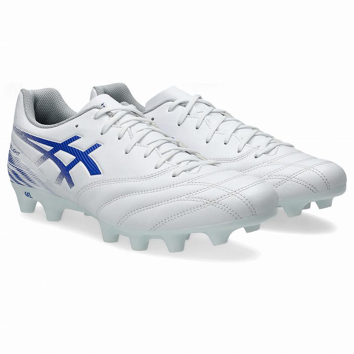 asics Dストレージ ホワイト スパイク ASICS（アシックス） DS LIGHT CLUB WIDE(ホワイト×ブルー) 1103A128