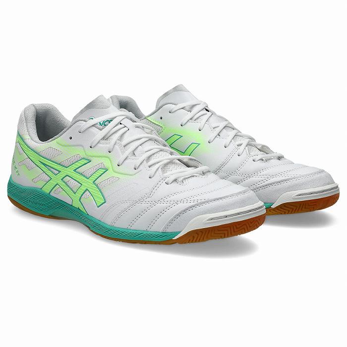 ASICS（アシックス） DESTAQUE K FF(ホワイト×イルミネイトグリーン