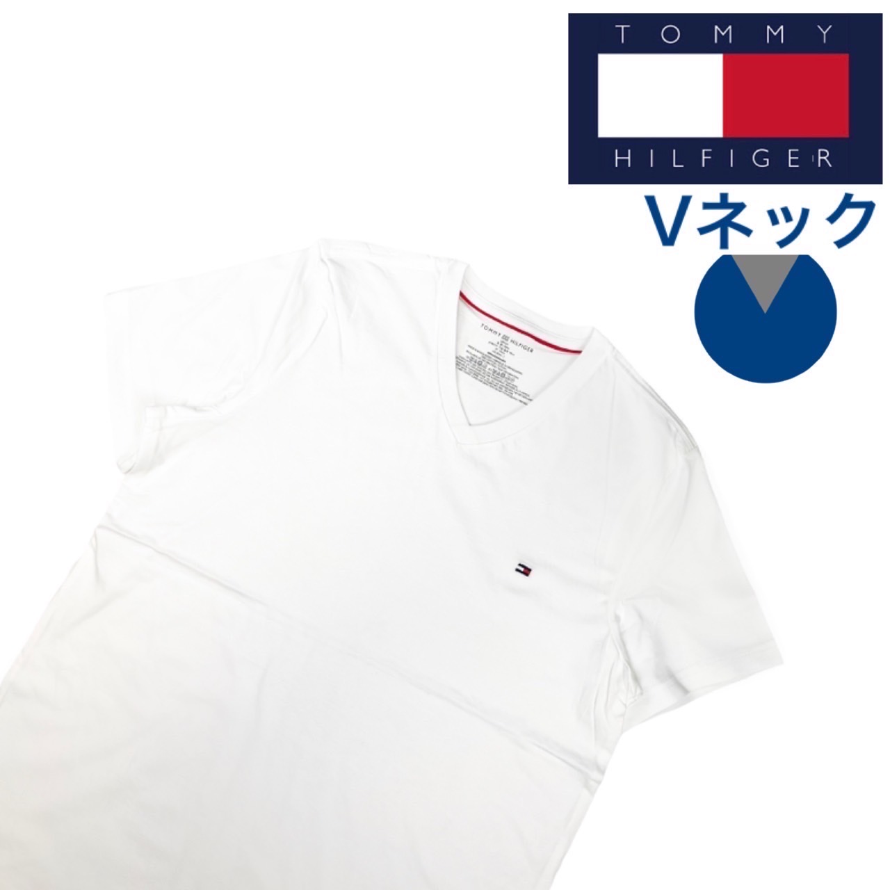 トミーヒルフィガー Tommy Hilfiger 半袖 Tシャツ 09T3139/09T3140 クルーネック Vネック コア フラッグ カットソー TOMMY HILFIGER CORE FLAG TEE｜staiwan｜07