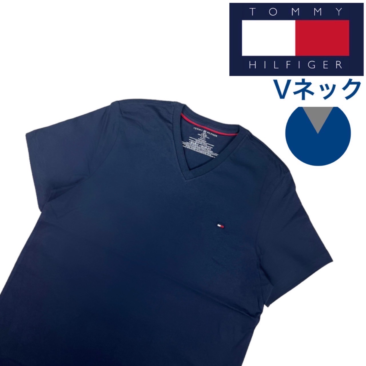 トミーヒルフィガー Tommy Hilfiger 半袖 Tシャツ 09T3139/09T3140 クルーネック Vネック コア フラッグ カットソー TOMMY HILFIGER CORE FLAG TEE｜staiwan｜08