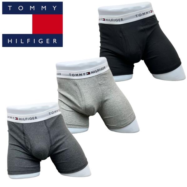 トミーヒルフィガー Tommy Hilfiger 下着 ボクサーパンツ メンズ 3枚セット 09TE...